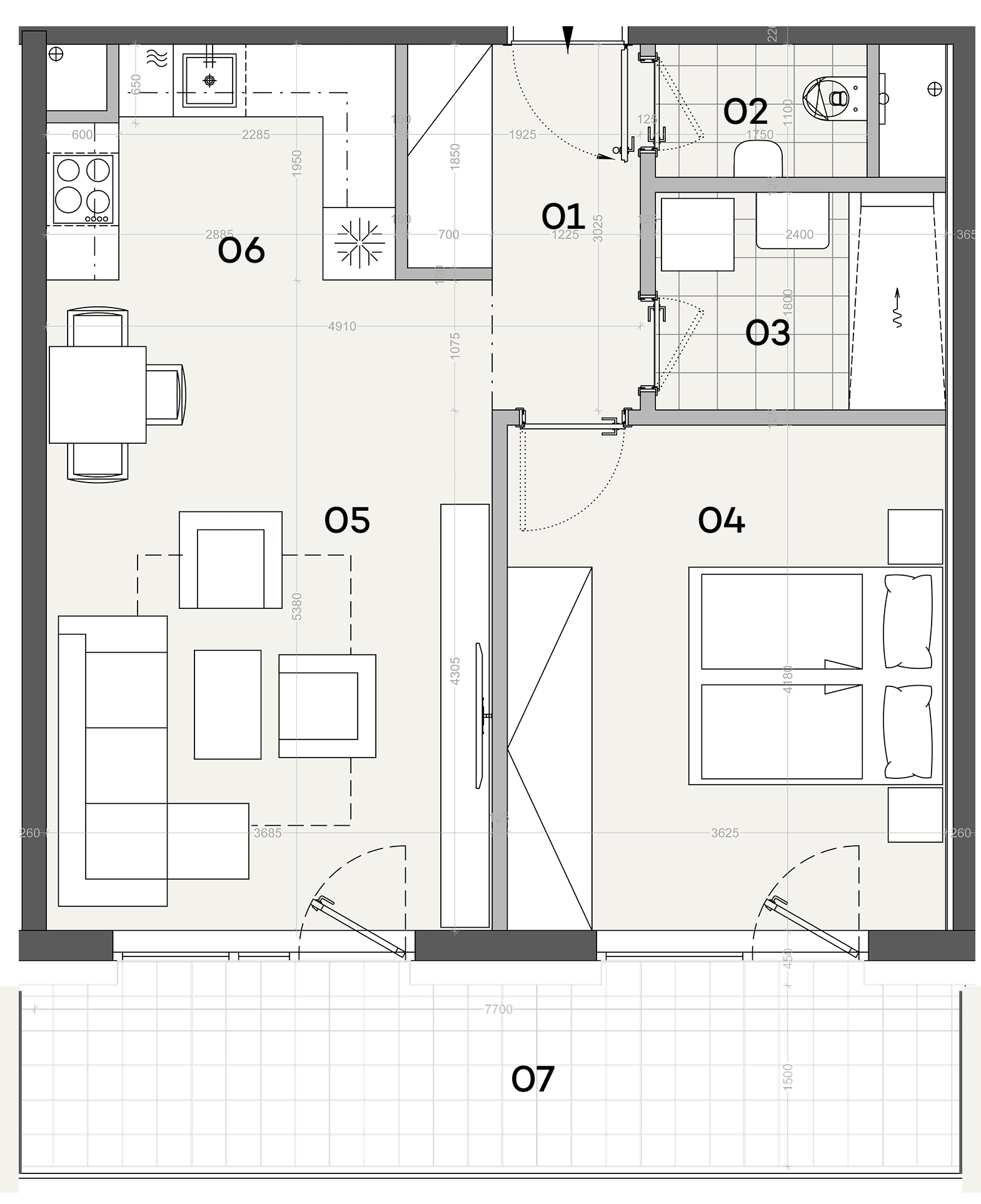 Residence B2.206 plan